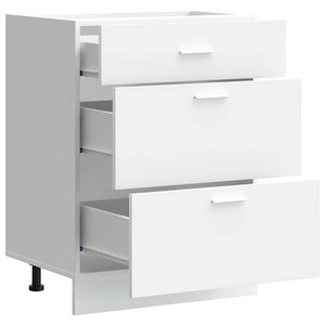 vidaXL Base da Cucina “Lyon” Bianco in Legno Multistrato