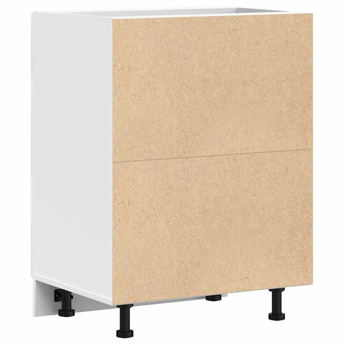 vidaXL Base da Cucina “Lyon” Bianco in Legno Multistrato