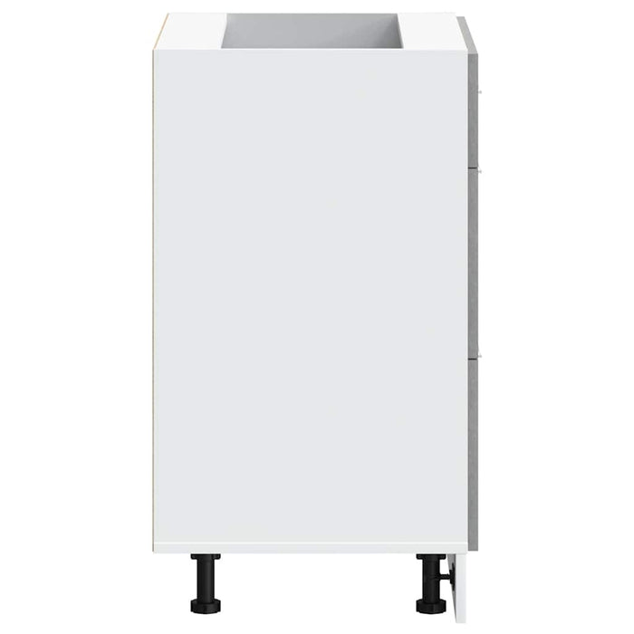 vidaXL Base da Cucina “Lyon” Grigio Cemento in Legno Multistrato