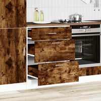 Base da Cucina “Lyon” Rovere Fumo in Legno Multistrato 854254