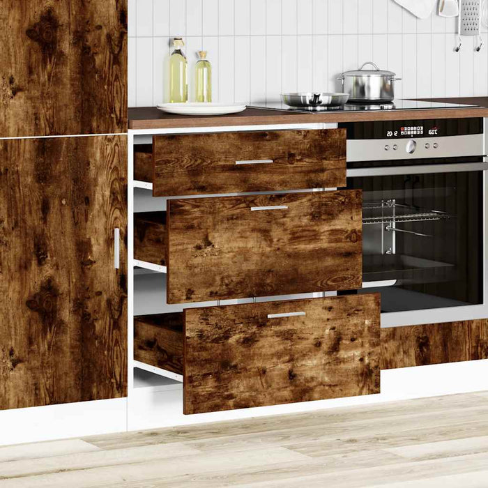 Base da Cucina “Lyon” Rovere Fumo in Legno Multistrato 854254