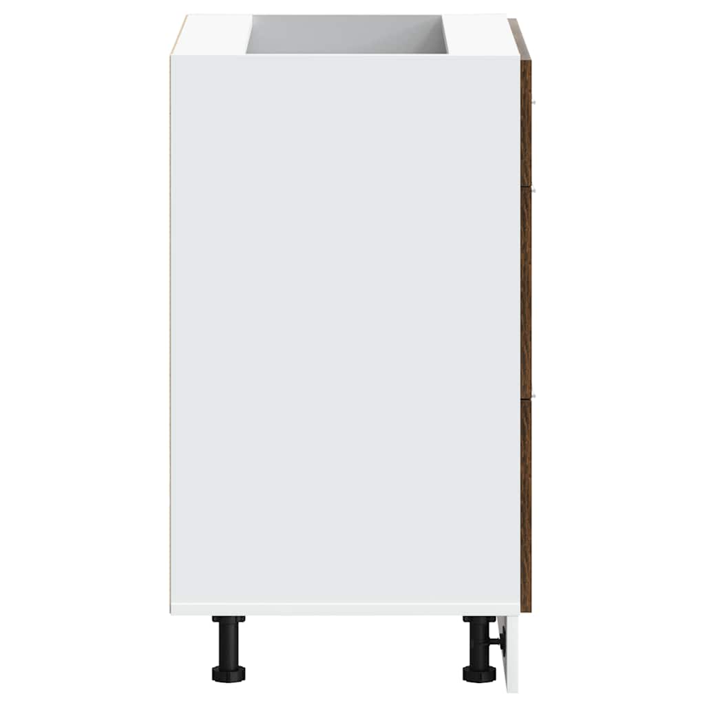 Base da Cucina “Lyon” Rovere Fumo in Legno Multistrato 854254