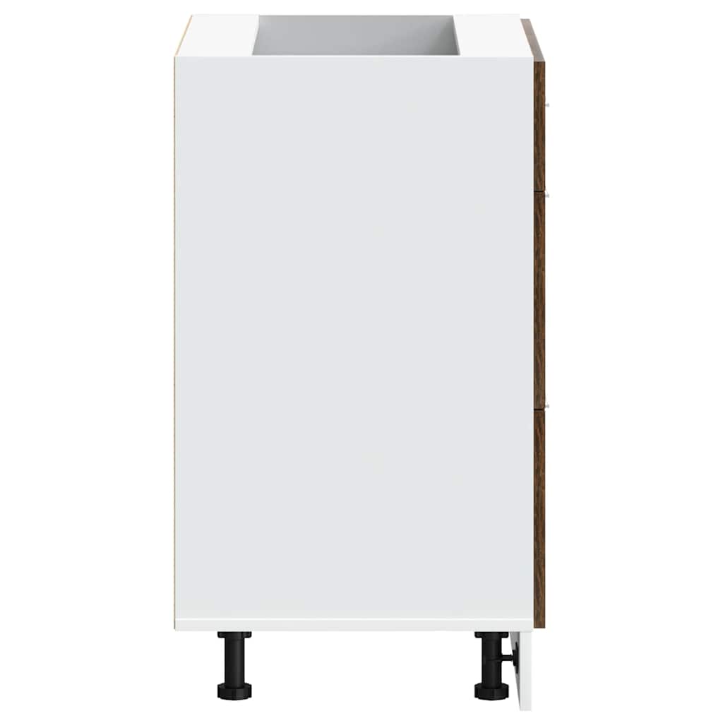 Base da Cucina-Mobile Base da Cucina ¡°Lyon¡± Rovere Fumo in Legno Multistrato