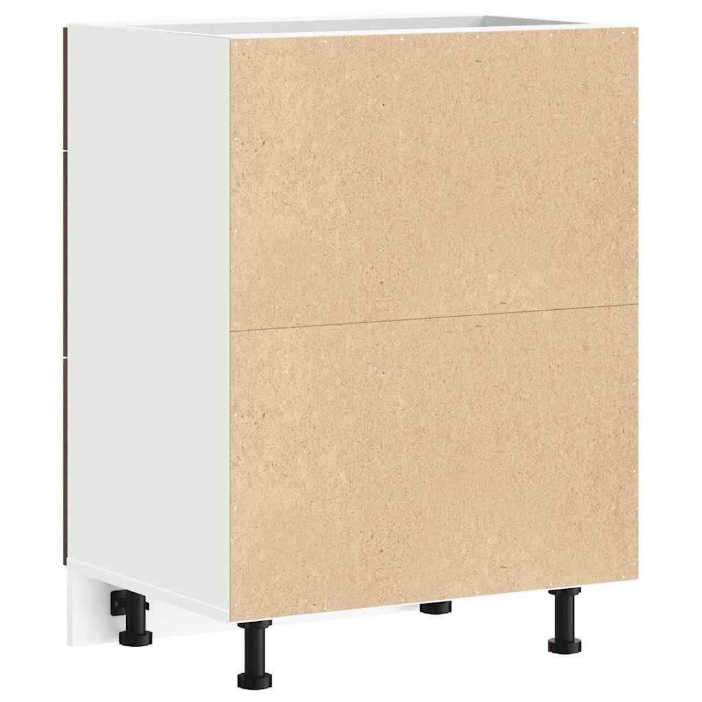 Base da Cucina “Lyon” Rovere Fumo in Legno Multistrato 854254