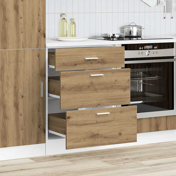 Base da Cucina-Mobile Base da Cucina ¡°Lyon¡± Rovere Artigianale Legno Multistrato