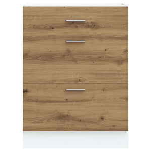 Base da Cucina “Lyon” Rovere Artigianale Legno Multistrato 854258