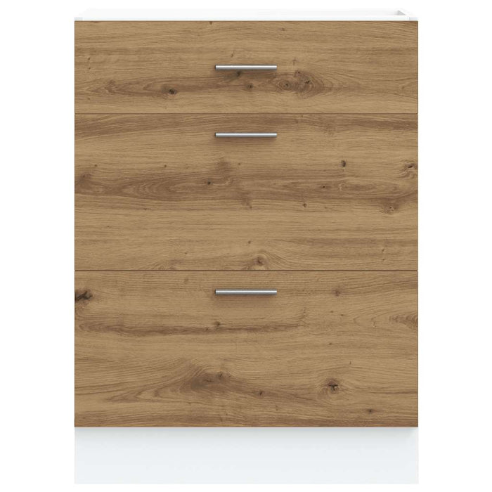 Base da Cucina “Lyon” Rovere Artigianale Legno Multistrato 854258