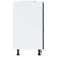 Mobiletto da cucina-Armadio da cucina "Porto" nero in legno ingegnerizzato 245433