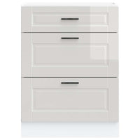 Mobiletto da cucina "Porto" Bianco lucido in legno ingegnerizzato 854261