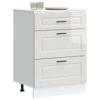 Mobiletto da cucina "Porto" Bianco lucido in legno ingegnerizzato 854261