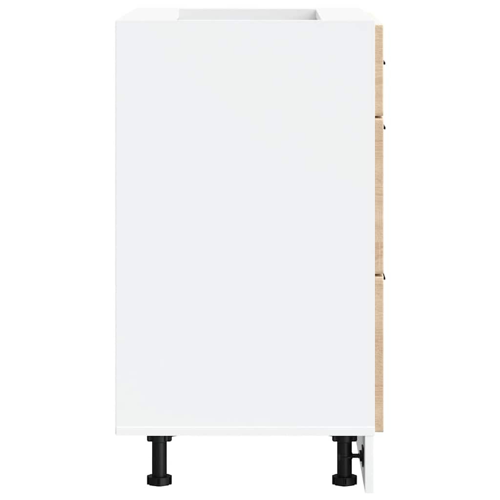 Base da Cucina-Mobile Base da Cucina Porto Rovere Sonoma in Legno Multistrato 387719