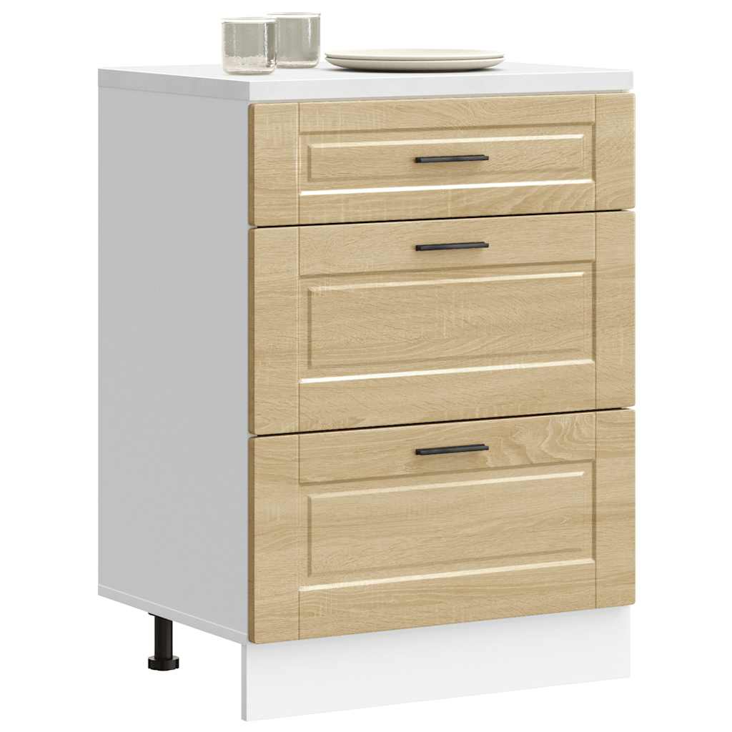 Base da Cucina-Mobile Base da Cucina Porto Rovere Sonoma in Legno Multistrato 387719