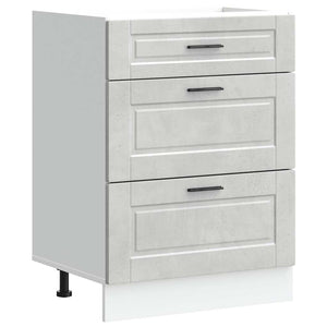 Base da Cucina Porto Grigio Cemento in Legno Multistrato 854263