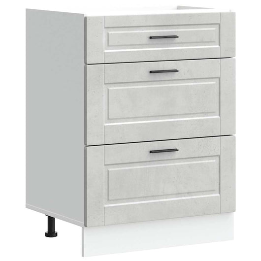 Base da Cucina Porto Grigio Cemento in Legno Multistrato 854263