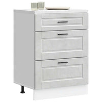 Base da Cucina-Mobile Base da Cucina Porto Grigio Cemento in Legno Multistrato 882238