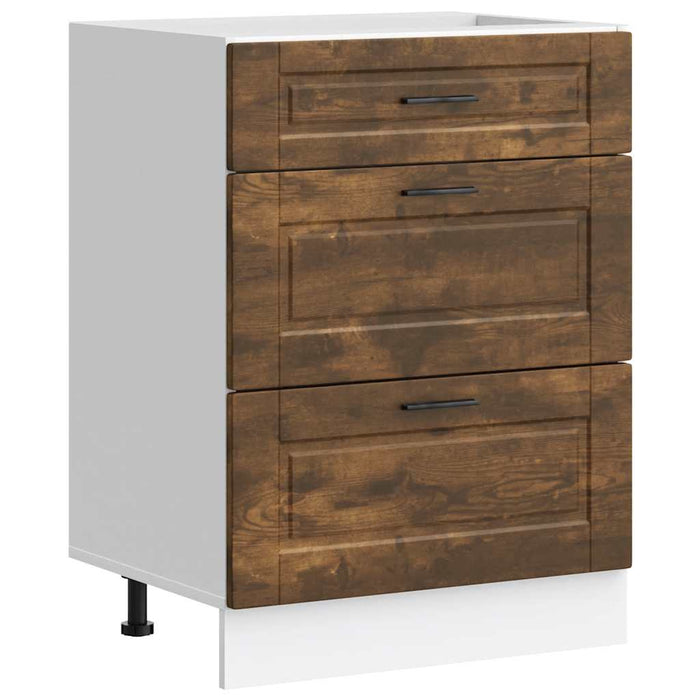 vidaXL Base da Cucina Porto Rovere Fumo in Legno Multistrato