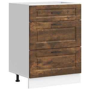 Base da Cucina Porto Rovere Fumo in Legno Multistrato 854264