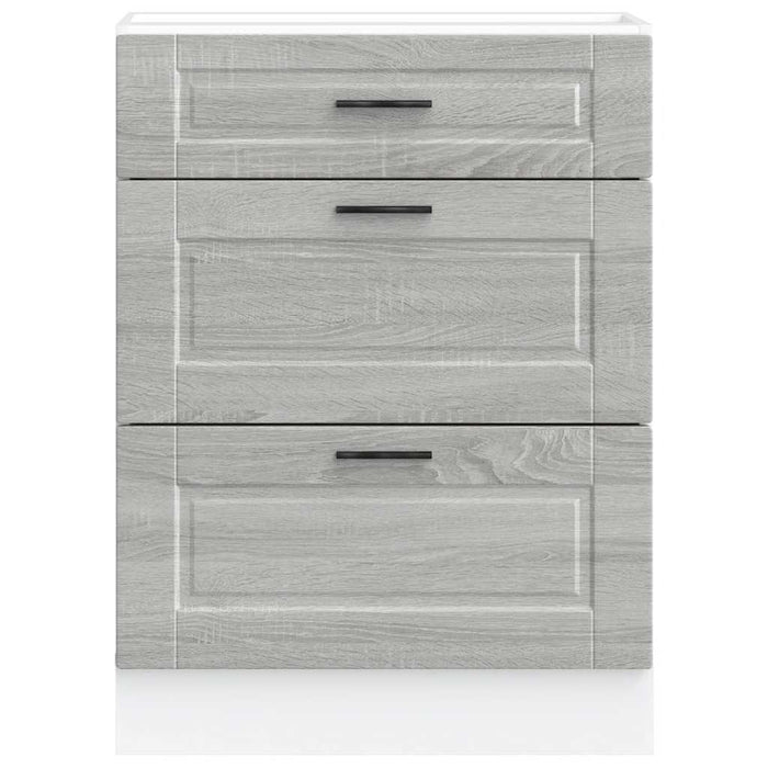 Base da Cucina Porto Grigio Sonoma in Legno Multistrato 854265