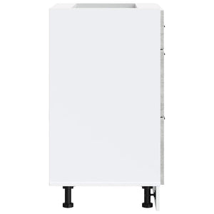 vidaXL Base da Cucina Porto Grigio Sonoma in Legno Multistrato