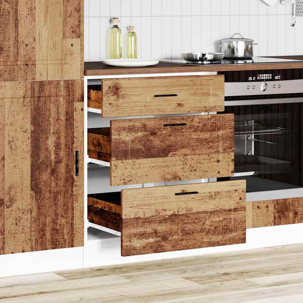 vidaXL Base da Cucina Porto Legno Antico in Legno Multistrato