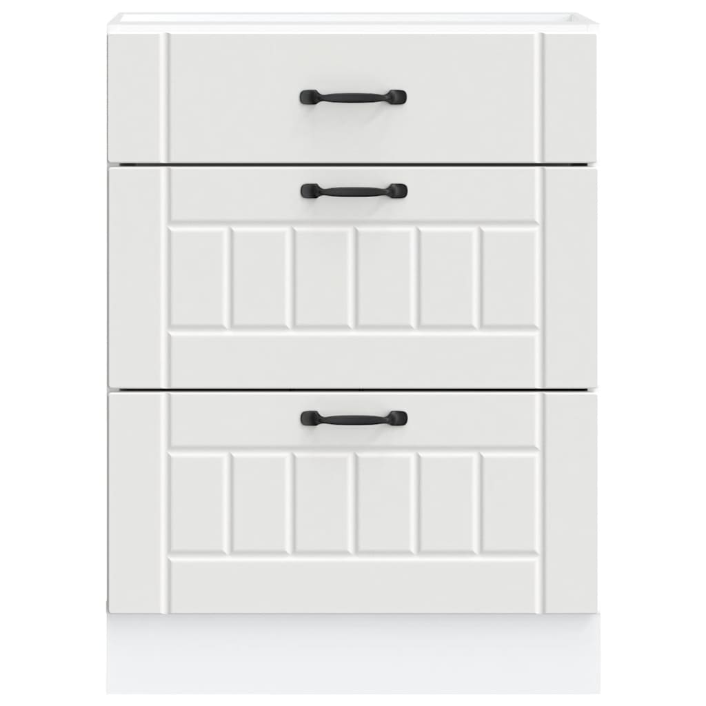 Base da Cucina Lucca Bianco in Legno Multistrato 854269