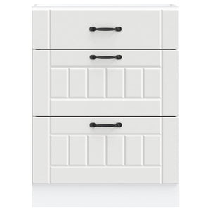 Base da Cucina Lucca Bianco in Legno Multistrato 854269