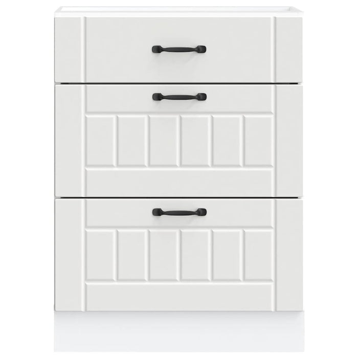 Base da Cucina Lucca Bianco in Legno Multistrato 854269