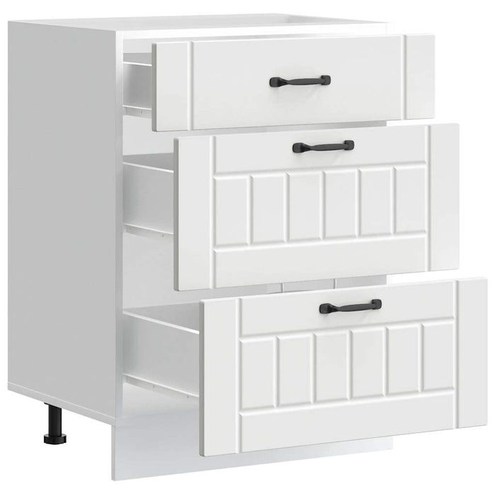 Base da Cucina Lucca Bianco in Legno Multistrato