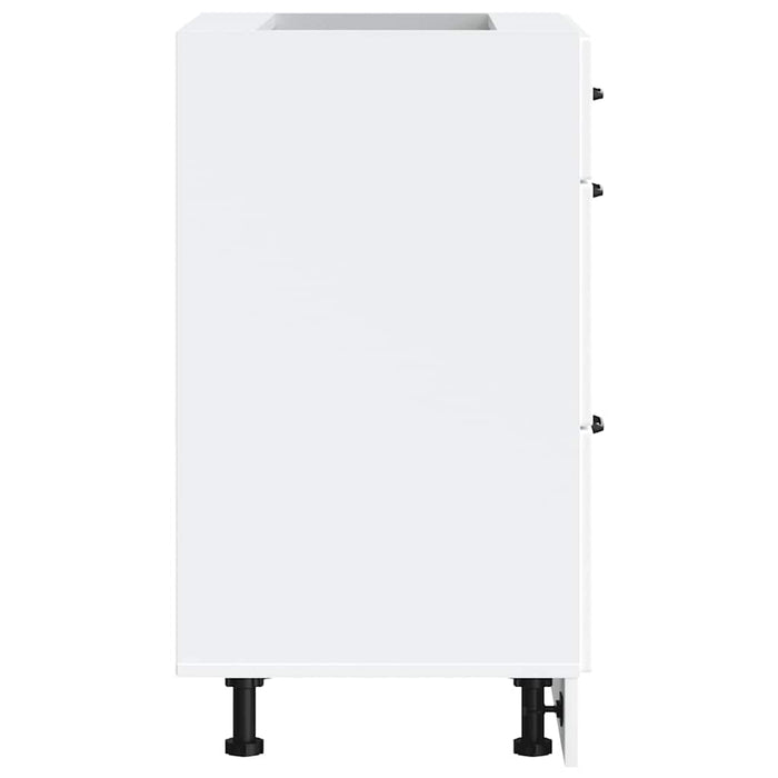 Base da Cucina-Mobile Base da Cucina Lucca Bianco in Legno Multistrato 166811