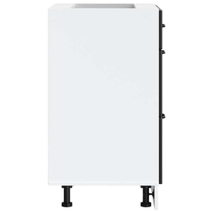 Mobiletto da cucina "Lucca" Nero in legno ingegnerizzato 854270