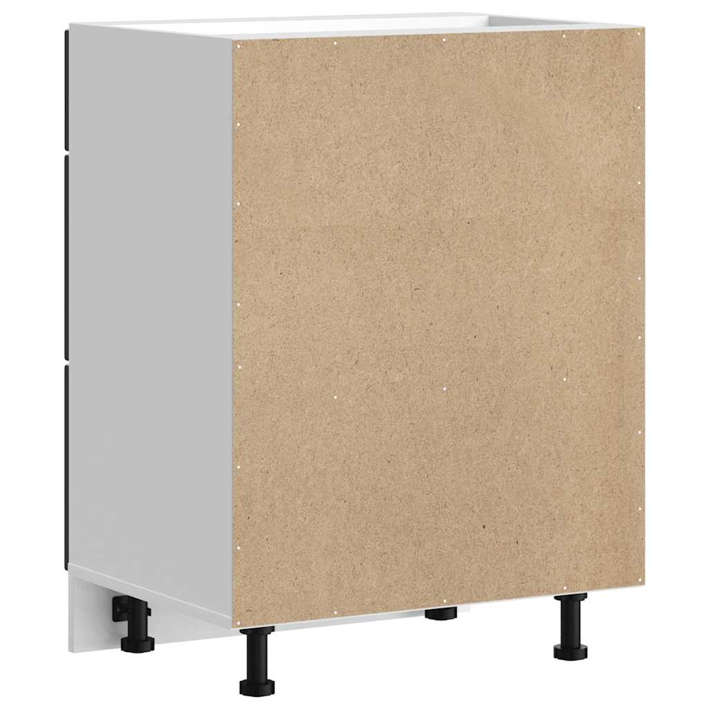 Mobiletto da cucina "Lucca" Nero in legno ingegnerizzato 854270