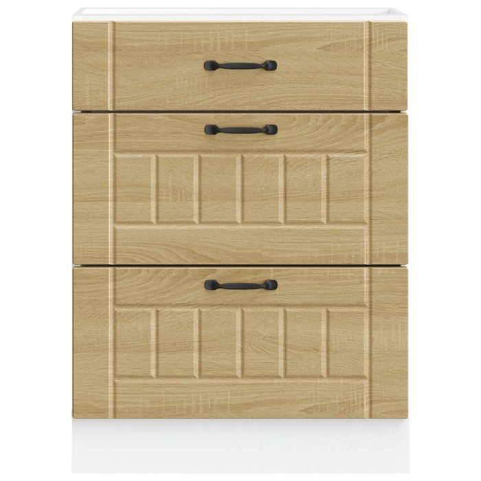 Base da Cucina Lucca Rovere Sonoma in Legno Multistrato 854272