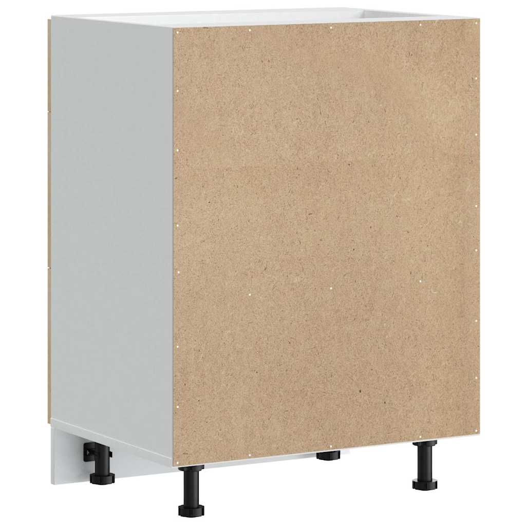 vidaXL Base da Cucina Lucca Rovere Sonoma in Legno Multistrato