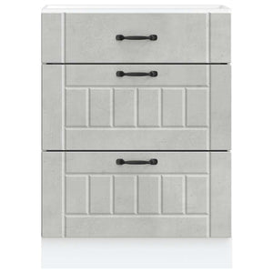 Base da Cucina Lucca Grigio Cemento in Legno Multistrato 854273