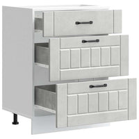 Base da Cucina Lucca Grigio Cemento in Legno Multistrato 854273