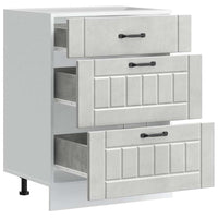 Base da Cucina-Mobile Base da Cucina Lucca Grigio Cemento in Legno Multistrato 561213