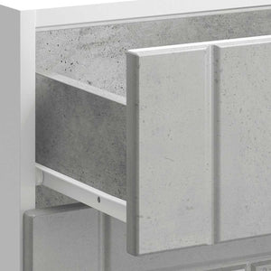 Base da Cucina Lucca Grigio Cemento in Legno Multistrato 854273