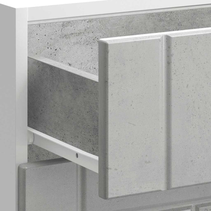 Base da Cucina Lucca Grigio Cemento in Legno Multistrato 854273