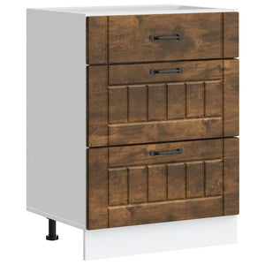 Base da Cucina Lucca Rovere Fumo in Legno Multistrato 854274