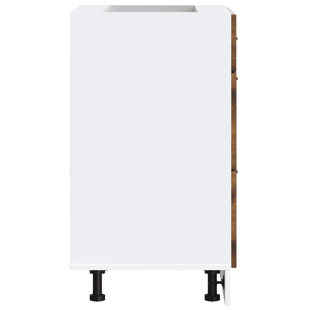 Base da Cucina Lucca Rovere Fumo in Legno Multistrato 854274