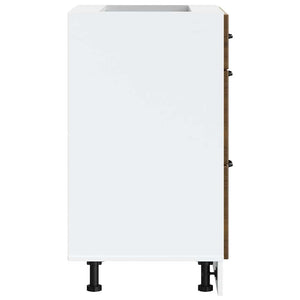 Base da Cucina Lucca Rovere Marrone in Legno Multistrato 854276