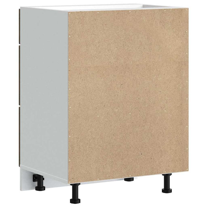 Base da Cucina Lucca Rovere Marrone in Legno Multistrato