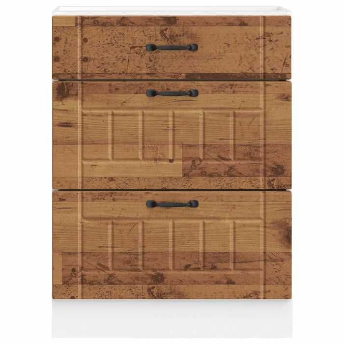 Base da Cucina Lucca Legno Antico in Legno Multistrato