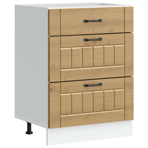 vidaXL Base da Cucina Lucca Rovere Artigianale in Legno Multistrato