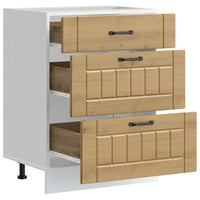 vidaXL Base da Cucina Lucca Rovere Artigianale in Legno Multistrato