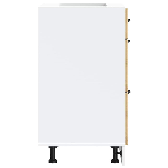 Base da Cucina Lucca Rovere Artigianale in Legno Multistrato 854278