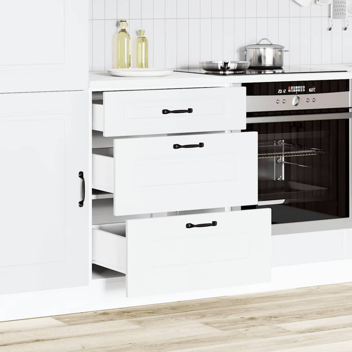 Base da Cucina Kalmar Bianco in Legno Multistrato 854279