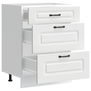 Base da Cucina Kalmar Bianco in Legno Multistrato 854279