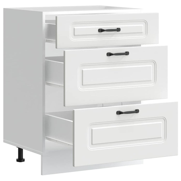 Base da Cucina Kalmar Bianco in Legno Multistrato 854279