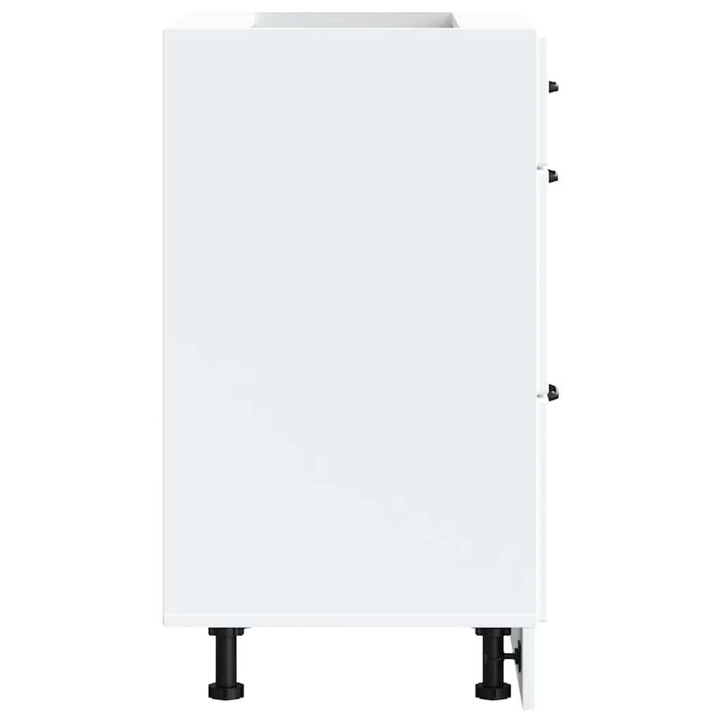 Base da Cucina Kalmar Bianco in Legno Multistrato 854279